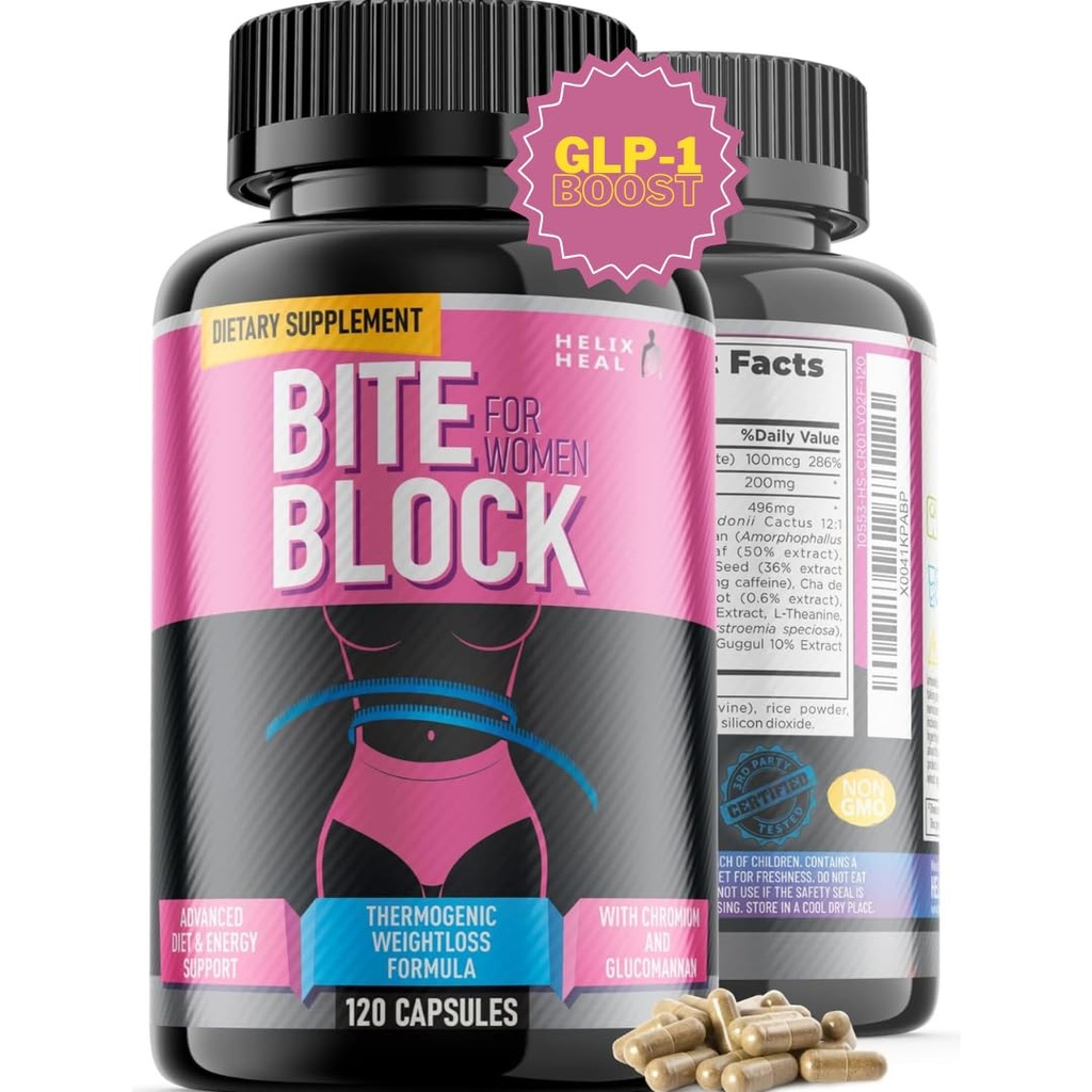Kilo Kayıp Kadınlar için Suppressant - Bloating Relief & Carb Blocker, Thermogenic Belly Fat Burner w/Chromium Caffeine Glucomannan - Diyet Pills Daha Hızlı, 240 Capsules- 4-Month Supply