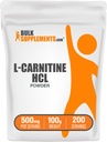 BulkSupplements.com L-Carnitine HCl Toz - Carnitine Supplement, Carnitine Toz, L-Carnitine 500 mg - Unflavored & Gluten Free, 500 mg per Service, 100g (3.5 oz) (1.5 oz)