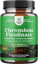 Χρώμιο Picolinate 200mcg Ορυκτά Συμπληρώματα - Φυσικό συμπλήρωμα Χρώμιο για την ισορροπία των μυών ανάπτυξη του εγκεφάλου Booster Υγεία της καρδιάς - φυσικό προ προπόνηση για άνδρες και γυναίκες