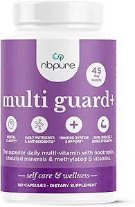 nbpure Multiguard+ Daily Multivitmin Diyeter Supplement, 180 Capsules