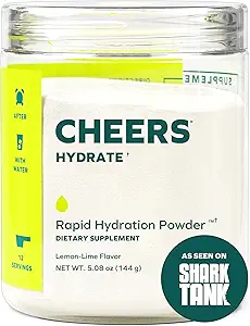 Cheers Hydrate | Oral Rehidr çözümü | Hızlı Hydration için Elytes | Lemon Lime Flavor | 12 Servisler | Hidrojenle Elektrolyte Supplement, Pyum, Glucose