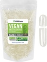 XPRS Nutra Boyutu 1 Boş Kapsüller - 1000 Kont Clear Boş Vegan Capsules - Vejetaryen Pills - DIY Sebze Kapsülü - Veggie Pill Caps For Do-It- Yourself Supplements