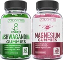 Ashwagandha & Μαγνήσιο Gummies για βελτιωμένο ύπνο & Ενισχυμένες λειτουργίες σώματος. Ashwagandha Ενισχύει Mood & Energy - Μαγνήσιο Βοηθά στην ανάκτηση των μυών και ανακουφίζει Cramps - Vegan