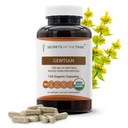 Tribe Gentian USDA Organik 120 Capsules, 1000 mg, Responsibly farmed Organic Gentian (Gentiana Lutea) kuru Kök (120 Capsules)