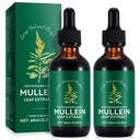 Lungs 4 Fl Oz için Mullein Yaprakları - Chlorophyll ile Lung için Doğal Herbal Supplement, Respiratory Desteği, Boosts Immunity, Digestive Wellness
