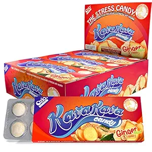 Kava Kava Candy - 8 Kava Candies ανά πακέτο, συμπλήρωμα ανακούφισης από το άγχος εκχυλίσματος Kava, Φυσικό χάπι Ρίζας Kava Happy Pill, Ενθαρρύνει Θετική Mood - Ginger άρωμα μέντα, 1 κουτί (12 συσκευασίες)
