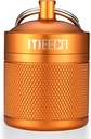 Gıda Pill Holder, Box, alüminyum, Sualtı Konteyner, Pill Organizer for Outdoor Travel Camping, Boyut: 1.6 x 2 (Orange)
