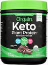 Orgain Organic Keto Vegan Protein Toz, Çikolata - 10g Plant bazlı Protein, 0g Sugar*, Aokado & Coconut Oil, Gluten Free, No Dairy, Lactose veya Soy Malzemeler, Smoothies & Shakes, 0.97lb
