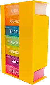 Travel Pill Organizer Box, 3 φορές την ημέρα, AM PM Daily Pill Organizer Dispenser Υπενθύμιση, Θεραπευτικός Υπολογιστής περίπτωσης Φορητό για Purse Pocket Medicine Βιταμίνη, Συμπλήρωμα, Αποθήκευση Δοχείο