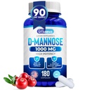Μας αρέσουν οι βιταμίνες D-Mannose 1000mg κάψουλες - 180 εύκολο να καταπιούν κάψουλες Veggie - Cranberry D Mannose συμπλήρωμα βοηθά στην υγεία της ουροδόχου κύστης