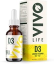PH Life - Vitamin D3 K2, 50 ml Sıvı Kompleksi, 2000iu of D3, Vegan Health Supplement for Men and Women, 100 Hizmet
