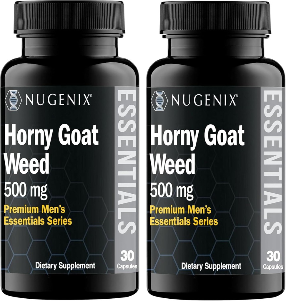 Nugenix Essentials Horny Goat Weed Extract - Epimedium Ekstraksiyon - 60 Capsules
