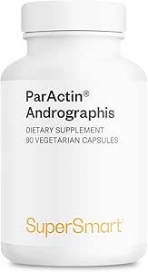Supersmart - ParActin Supplement 300mg per Day (High Strength) - Andrographis Paniculata | Non-GMO & Gluten Free - 90 Vegetarian Capsules
