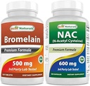 En İyi Doğallar Bromelain 500 mg & NAC 600 mg
