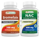 En İyi Doğallar Bromelain 500 mg & NAC 600 mg