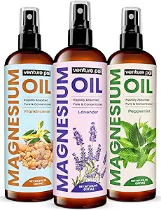 Girişim Pal %100 Saf Magnezyum Yağı Lavender, Hızlı Aborpsiyon, Az Sting, Ultra-Soothing for Sleep & Muscle Relaxation, Seven (Big 8 oz) Minerals