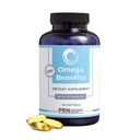 PRN DE Omega 3 Supplement - 120 Softgels, 30-Day Supply - rTG Omega 3 Fatty Asits with 1680 mg EPA, 560 mg DHA & Vitamin D for Skin, Ortak, Beyin, Eye ve Heart Health Health