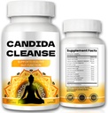 Candida Cleanse - Gut & Colon Support, Advanced Formula - Oregano Leaf, Wormwood, Black Walnut, Caprylic Acid