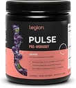 LEGION- All Natural Nitric Physics Preworkout Drink to Boost Energy,tine Free, Natural Sweetized, Beta Alanine, Citrulline, Alpha GPC (Grape)