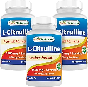 En İyi Doğallar L-Citrulline Capsules - 1500 mg/Serving - Non-GMO - Gluten Free - 90 Capsules (90 Count (Pack of 3))