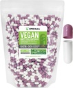 XPRS Nutra Boyutu 00 Boş Kapsüller - 1000 Kont Boş Vegan Capsules - Vejetaryen Boş Pills - DIY Sebze Kapsülü - Veggie Pill Caps (Lavender/Beyaz)