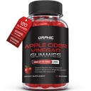 ORPHIC NUTRITION Apple Cider Vinegar Gummies - 1000 mg - ACV Kilo Kayıp Gummies - Destekler Digestion, Detox & Cleansing - VIT B12, Beetroot - Gomitas de Vinagre de Manzana (120 adet)