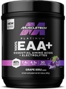 MuscleTech Platinum Essential Amino Acids Supplementary with Electrolytes, Grape - Pre-Workout Powder for Energy, Muscle Growth & Strength Builder - EAA Complex for Men & Women - 30 Services