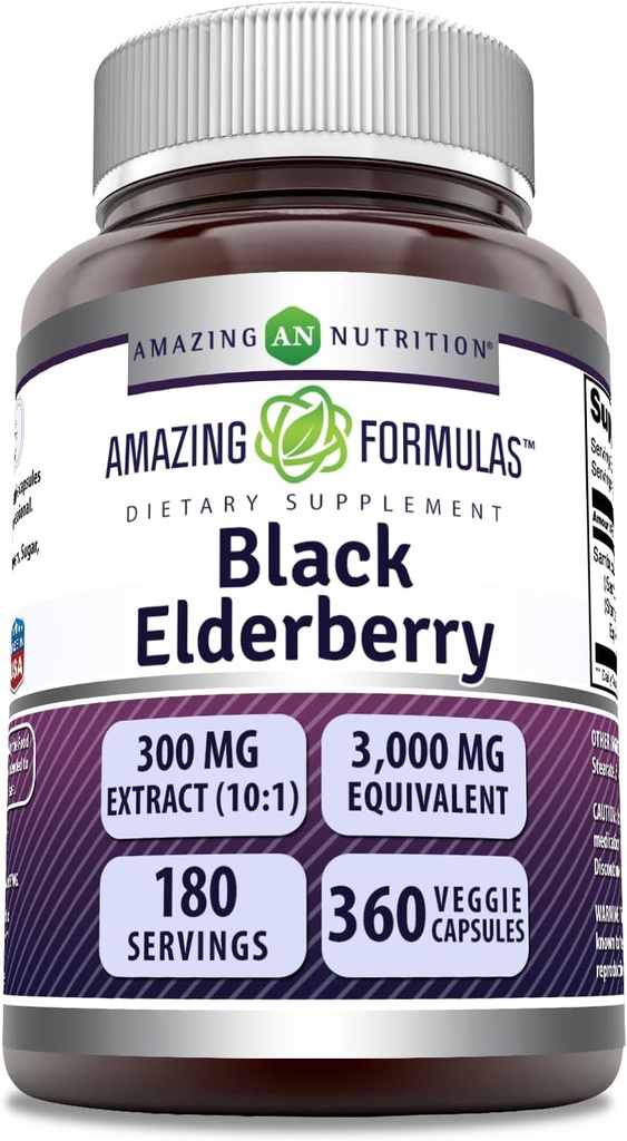 Amazing Formulas Sambucus Black Elderberry 
