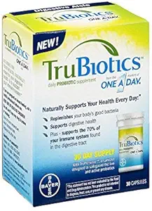 TruBiotics Daily Probiyotik, 30 Capsules - Gluten Free, Soy Free Digestive + Immune Health Support Supplement for Men and Women (Pack of 6)