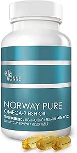 Νορβηγία Pure Omega-3 Fish Oil Softgels 2.400mg (90ct) - 4X συμπυκνωμένη EPA & DHA, τριπλή απόσταξη, Burpless, Wild Caught, δέρμα & μαλλιά, αρθρώσεις, καρδιά υγεία