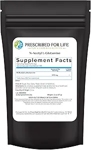 Περιγράφεται για τη ζωή N Acetyl L Glutamine σκόνη, καθαρό L Γλουταμίνη Amino Acids συμπλήρωμα (2oz / 56g)