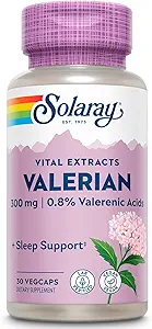 SOLARAY Εγγυημένη ισχύς Valerian Root Extract Ένα ημερήσιο, Veg Cap (Btl-Plastic) 300mg 30ct