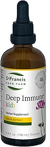 St. Francis Herbal - Çocuklar için Derin Immune Tincture 100 ml - Doğal Immune Support ATM - Vegetarian - Organik Herbs