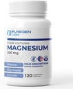 Puregen Labs Triple Magnezyum Kompleksi 300 mg of Glycinate, Malate, & Citrate [High Abxia] 120 Veg Capsules | No Harmful Katkılar | Non-GMO, NO Gluten ve Dairy | Made in USA