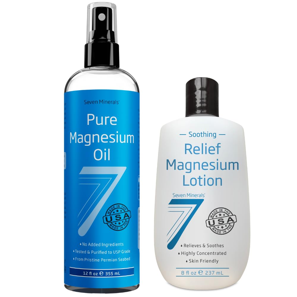 Seven Minerals Pure Magnezyum Oil & Soothing Relief Magnezyum Lotion
