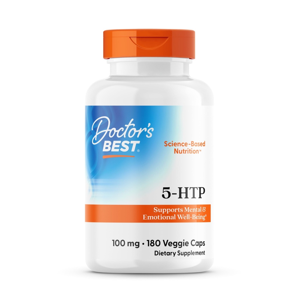 Doktorlar En İyi 5-HTP, Ruh ve Duygusal Şeyi Destekler, Non-GMO, Gluten Free, Soy Free, Vegan 180 Veggie Caps