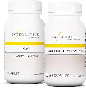 Allive Treatments Sche with Buffered Vitamin C Capsules 1000 mg, 60 Vegan Capsules & NAC, 60 Capsules - Immune Supplement with Antioxy Support* - Support Respiratory & Lung Function*