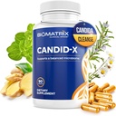 BioMatrix Candid-X Cleanse Gut με Βερβερίνη, Ρίγανη, Καπρυλικό νάτριο, Χαμομήλι, Τζίντζερ, PAU D'arco, Συμπλήρωμα Πειθαρχίας για Άνδρες και Γυναίκες 