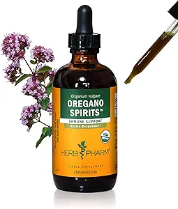 Herb Pharm Oregano Ruhları Immune Support için Temel Yağı Örtüyor* - 4 Ounce