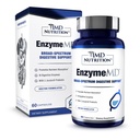 1MD Beslenme EnzymeMD - Digestive Enzymes Supplement - Doktor Formulated | 18 Plant-Based Enzymes - Gas & Bloating Support | 60 Capsules