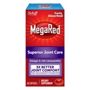 Omega-3 Krill Oil and Joint Supplement - Megared Joint Care 60 softgels - λιπαρά οξέα EPA/DHA, αντιοξειδωτικά, υαλουρονικό οξύ, χωρίς επίγευση ψαριού όπως με το ιχθυέλαιο