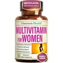 Πολυβιταμίνη για γυναίκες – μεθυλιωμένες γυναικείες πολυβιταμίνες & πολυμινικές κάψουλες με βιταμίνη B12, A, D, C, ψευδάργυρο, μαγνήσιο & More για πλήρη καθημερινή υποστήριξη – Εμπιστευμένες βιοδιαθέσιμες βιταμίνες για γυναίκες