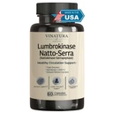 VINATURA Lumbrokinase, Nattokinase 2000FU & Serrapeptase - USA Made & Tested, Συμπληρώματα Κυκλοφορίας της Nattokinase Serrapeptase (Natto-Serra), Rutin, Beetroot, Lumbrokinase Supplement