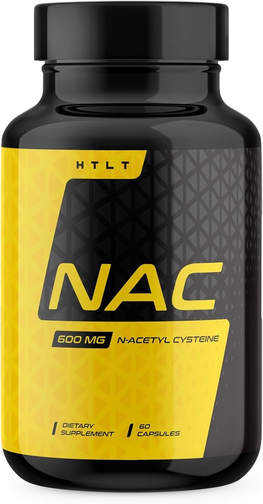 NAC Tarafından HTLT | Servis başına N-Acetyl Cysteine 600 mg | Liver Support Supplement | (60 Capsules)