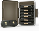 Haftalık Pill Organizer 2 Times a Day, 7 Day Pill Box 2 Times, Seyahat Pill Case for Pills/Vitamin/Fish Oil/Medication /Supplements (2x7 Black)
