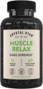 Crystal Star Muscle Relax (60 Capsules) – Sore Kass, Cramps & Spasms – Valerian Root, Jamaika Dogwood & Cramp Bark - Non-GMOMO
