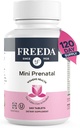 FREEDA Mini Prenatal Vitamin - Kosher Prenatals - Swallow Tabletlerine Kolay - Demir, Prenatal Folic Asit /Folate, D - Pre Natal Multivitamin for Hamile Kadınlar için (240)