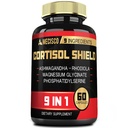 9in1 Cortisol Shield - Ashwagandha & Magnesium Glycinate, Rhodiola, Phosphatidylserine, L-Theanine, Licorice Root, St. John's Wort, Lions Mane - Mind & Mood, Restful Night support - 60 κάψουλες