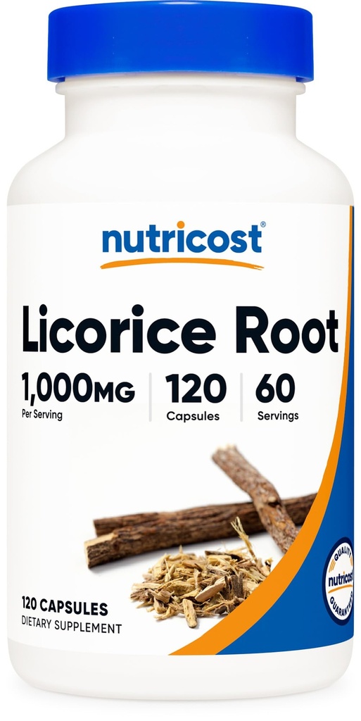 Nutricost Licorice Root 500 mg, 120 Capsules - Non-GMO, Gluten Free