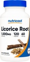 Nutricost Licorice Root 500 mg, 120 Capsules - Non-GMO, Gluten Free
